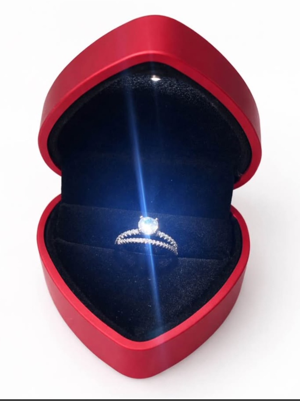 cut moissanite engagement ring- 925 sterling silver Set